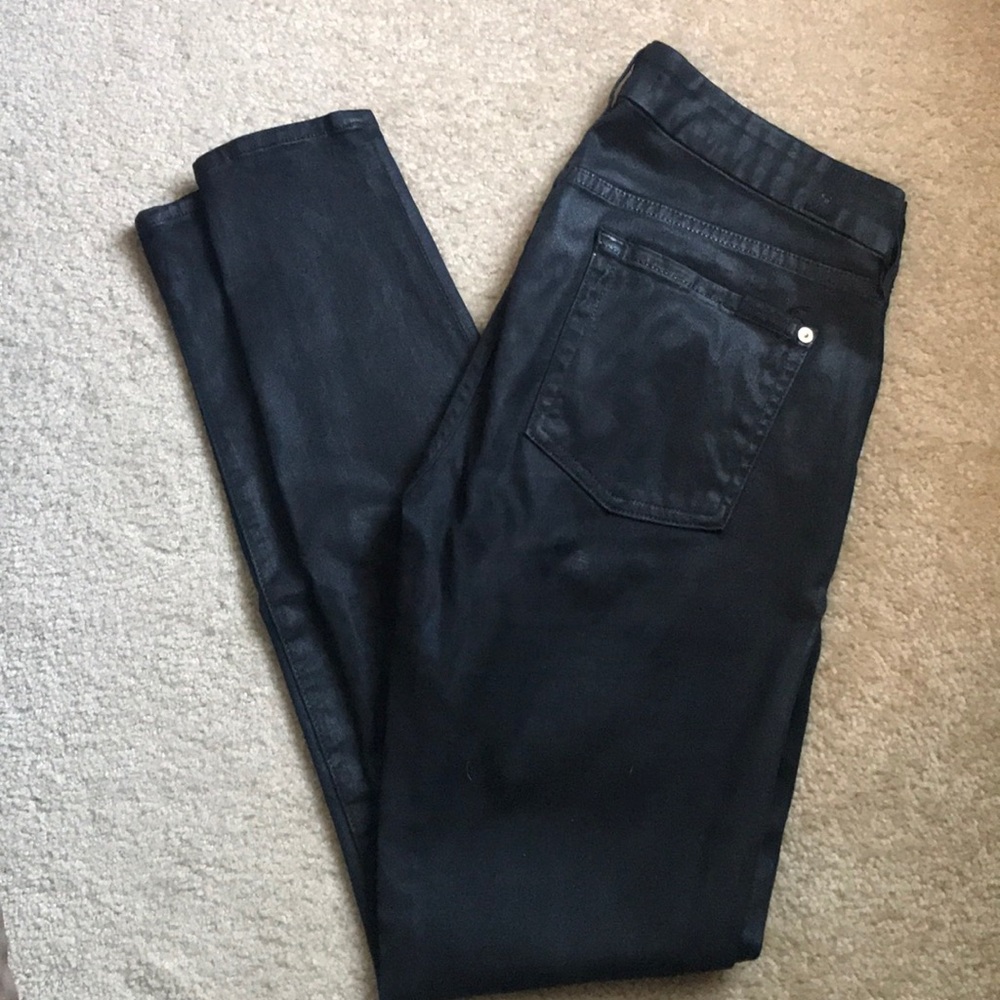 7 For All Man Kind Black Jeans